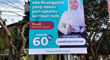 Billboard Ruang Guru di Lampung